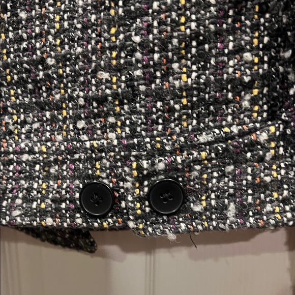 GAP Women's Charcoal Tweed Pea Coat - Picture 10 of 12